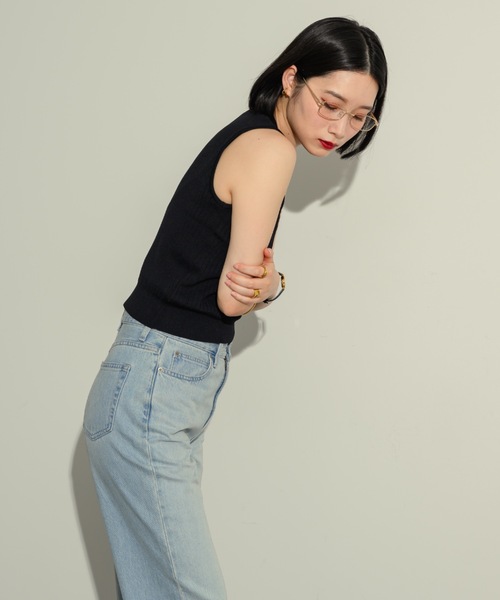 NEUNA（ヌナ）の「コンパクトリブタンク（タンクトップ・レディース・レッド/ホワイト/ブラック・FREE）」の12枚目の写真