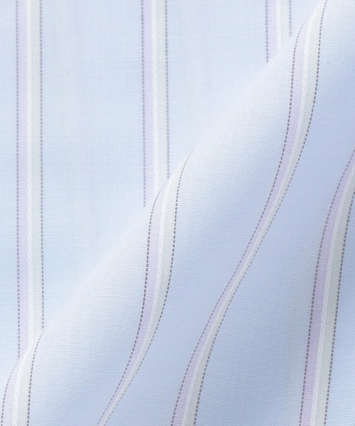 TOKYO SHIRTS(トウキョウシャツ)の「形態安定ノーアイロン スキッパー 半袖ビジネスワイシャツ(ビジネスシャツ・レディース・ブルー・M/L/LL/XL/S)」の4枚目の写真