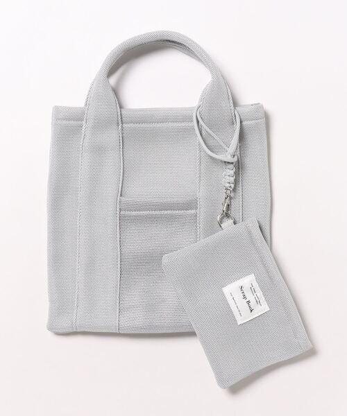 Scrap Book（スクラップブック）の「【Scrap Book】ダブルメッシュトート（ショルダーバッグ・レディース・ピンク/ネイビー/シルバー・FREE）」の9枚目の写真