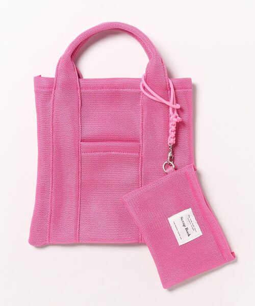 Scrap Book（スクラップブック）の「【Scrap Book】ダブルメッシュトート（ショルダーバッグ・レディース・ピンク/ネイビー/シルバー・FREE）」の8枚目の写真