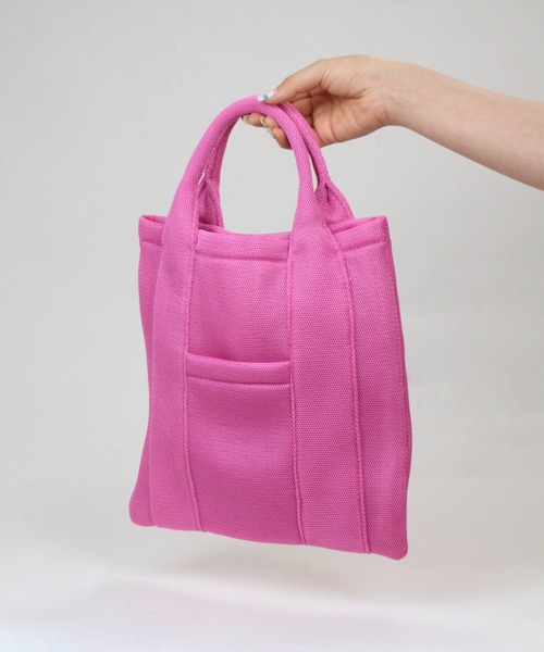 Scrap Book（スクラップブック）の「【Scrap Book】ダブルメッシュトート（ショルダーバッグ・レディース・ピンク/ネイビー/シルバー・FREE）」の5枚目の写真