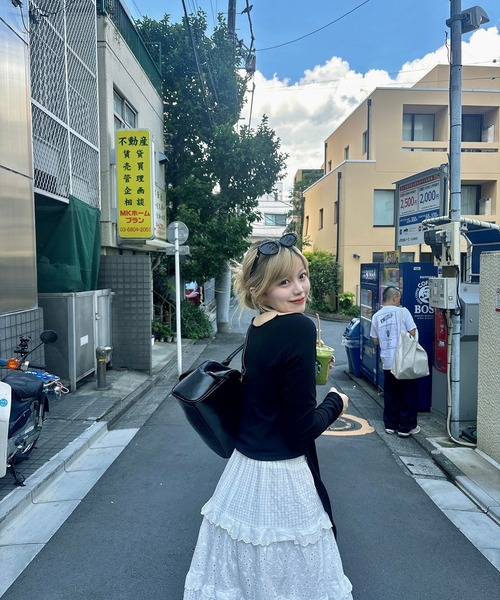 RiLi（リリ）の「マキシコットンフリルスカート【RL】（スカート・レディース・ホワイト・S/M）」の8枚目の写真