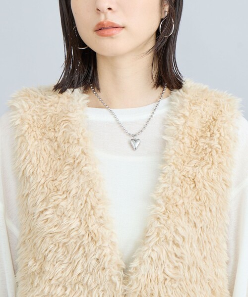 セール】カーリーフェイクファーベスト（ベスト）｜coen（コーエン）の