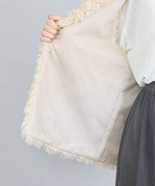 セール】カーリーフェイクファーベスト（ベスト）｜coen