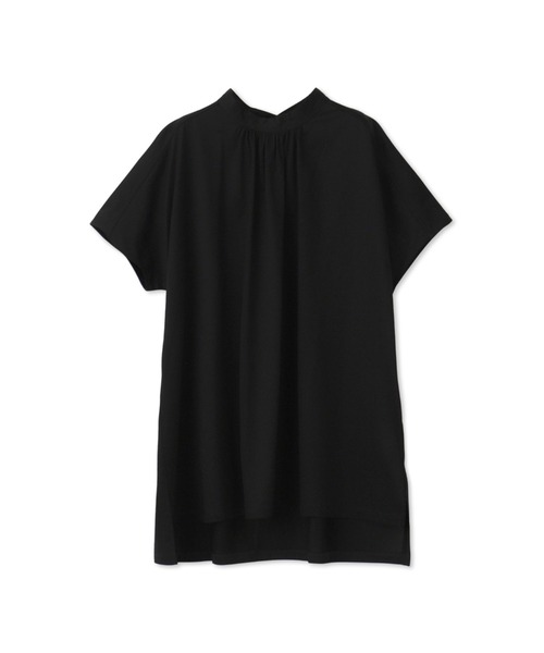 LAUTREAMONT(ロートレアモン)の「ギャザーネックコットンカットソー≪洗濯機で洗える≫(Tシャツ/カットソー・レディース・ブラウン/ブラック/ライトブルー/ホワイト/ブルー/ピンク/ブラック系その他・9号)」の3枚目の写真