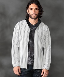 HIDEAWAYS NICOLE | ブリスターストライプイタリアンカラーシャツ(シャツ/ブラウス)