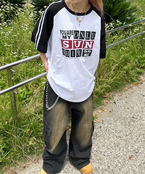 sedacle（セダクル）の「ラグランアソートTEE（Tシャツ/カットソー・メンズ・ブルー/グレー/ブラック系その他/ブラック/レッド/ブラウン/ネイビー/ブラック系/レッド系その他・LARGE/MEDIUM/SMALL）」の2枚目の写真