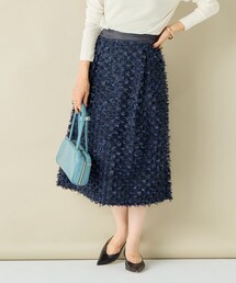 NOLLEY'S（ノーリーズ）の「KIRYUリボンジャガードタックスカート