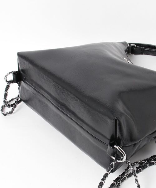 gossip!ロサンゼルス(ゴシップロサンゼルス)の「3wayトートバッグ/ショルダーバッグ/リュックサック/ A4収納可能(トートバッグ・レディース・オフホワイト/シルバー/ブラック・FREE)」の16枚目の写真