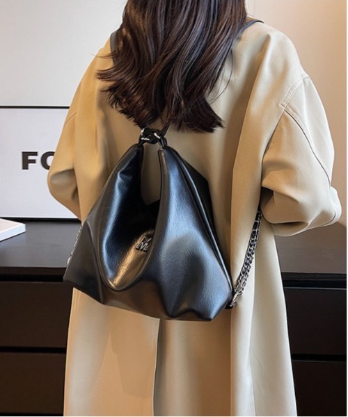 gossip!ロサンゼルス(ゴシップロサンゼルス)の「3wayトートバッグ/ショルダーバッグ/リュックサック/ A4収納可能(トートバッグ・レディース・オフホワイト/シルバー/ブラック・FREE)」の14枚目の写真