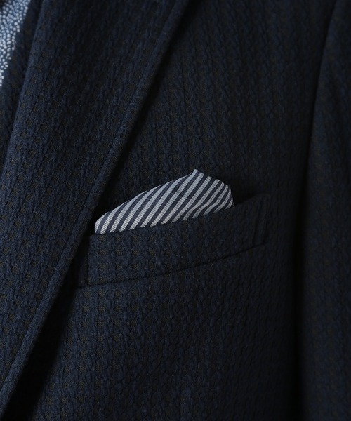 CROWDED CLOSET(クラウデッドクローゼット)の「3D千鳥格子ジャージジャケット(テーラードジャケット・メンズ・ネイビー・02/03)」の9枚目の写真