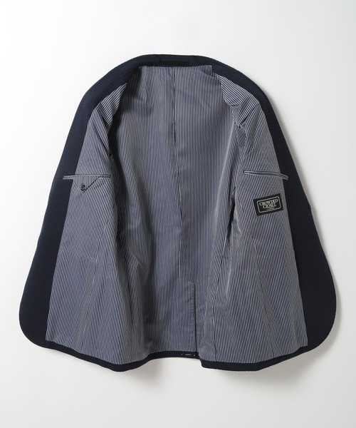 CROWDED CLOSET(クラウデッドクローゼット)の「3D千鳥格子ジャージジャケット(テーラードジャケット・メンズ・ネイビー・02/03)」の17枚目の写真