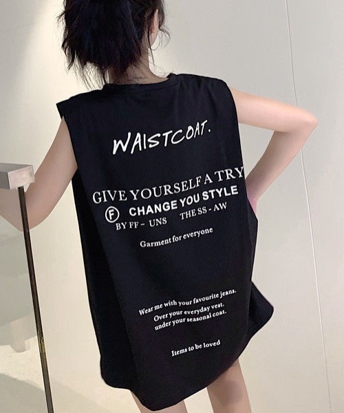 SHEENA(シーナ)の「フレンチスリーブロゴTシャツ(Tシャツ/カットソー・レディース・ブラック/ホワイト/レッド/グレー/ネイビー・M)」の3枚目の写真