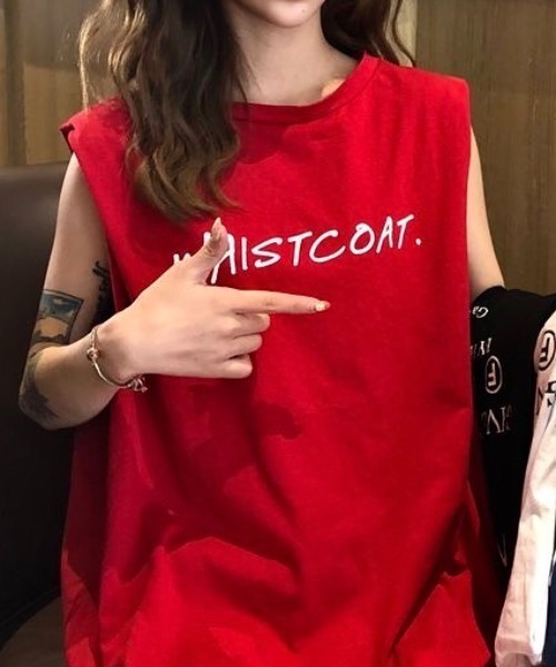 SHEENA(シーナ)の「フレンチスリーブロゴTシャツ(Tシャツ/カットソー・レディース・ブラック/ホワイト/レッド/グレー/ネイビー・M)」の7枚目の写真