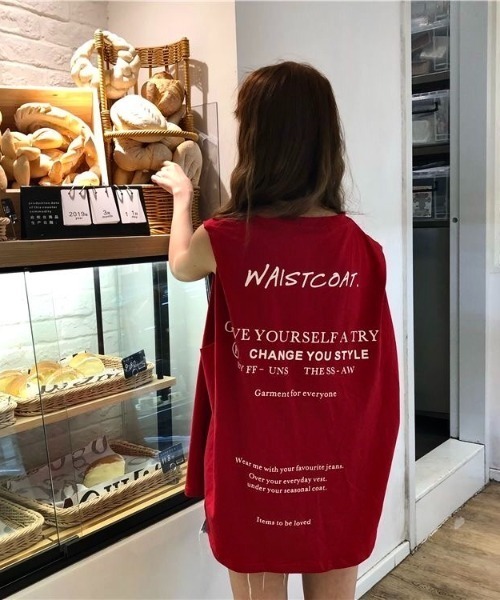 SHEENA(シーナ)の「フレンチスリーブロゴTシャツ(Tシャツ/カットソー・レディース・ブラック/ホワイト/レッド/グレー/ネイビー・M)」の14枚目の写真