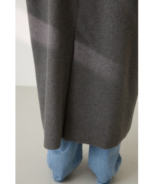 crie conforto(クリーコンフォルト)の「チェスターダブルロングコート(チェスターコート・レディース・ネイビー/ブラウン/グレー・FREE)」の15枚目の写真