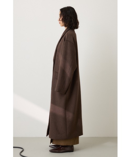 crie conforto(クリーコンフォルト)の「チェスターダブルロングコート(チェスターコート・レディース・ネイビー/ブラウン/グレー・FREE)」の21枚目の写真