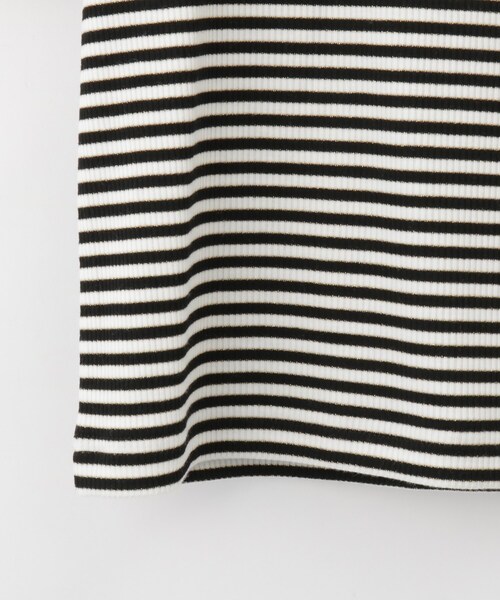 SHOO・LA・RUE（シューラルー）の「◆【110-140cm/2点セット】フリルサロペット＋5分袖ボーダートップス（その他トップス・キッズ・ブラック/ベージュ・14/13/12/11）」の9枚目の写真