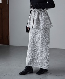 フラワージャガードマルチウェイフリル&ストレートスカートSET
