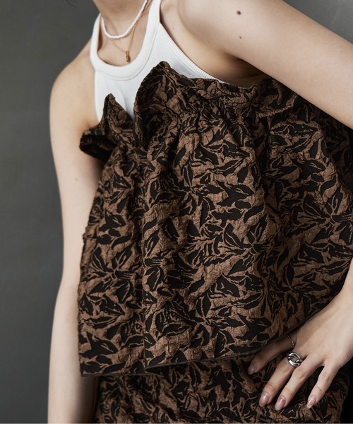 etoll.（エトル）の「フラワージャガードマルチウェイフリル&ストレートスカートSET（スカート・レディース・ブラウン/グレー/ブラック・FREE）」の21枚目の写真