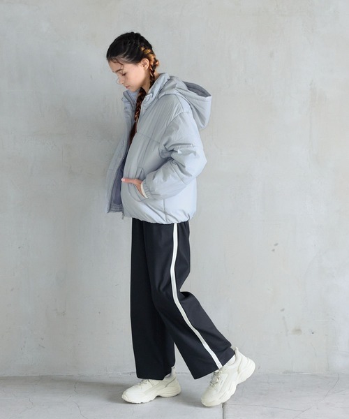 GLOBAL WORK(グローバルワーク)の「ライトウォームパファー/115708(ダウンジャケット/コート・キッズ・ブラック/アイボリー/サックスブルー・160cm/150cm/140cm/130cm/120cm)」の22枚目の写真