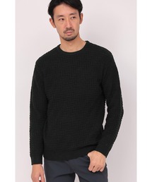 HIGH STREET∴バイアスリンクスモールクルーネックニット
