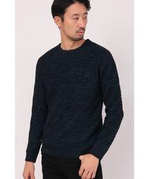 HIGH STREET∴バイアスリンクスモールクルーネックニット