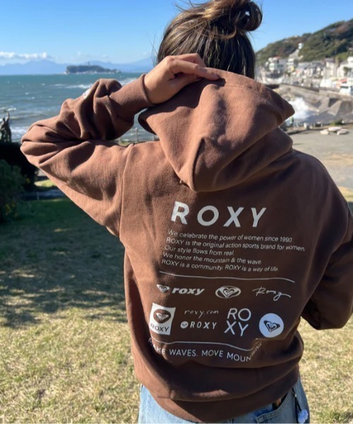 【セール】OUR STYLE FLOW HOODI/ロキシーバックプリントプルオーバーパーカー・フーディー（パーカー）｜ROXY（ロキシー）