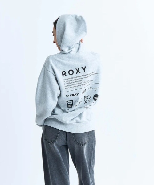 ROXY(ロキシー)の「OUR STYLE FLOW HOODI/ロキシーバックプリントプルオーバーパーカー・フーディー(パーカー・レディース・ブラウン/ホワイト/ブラック/グレー・LARGE/MEDIUM/SMALL/X-LARGE)」の12枚目の写真