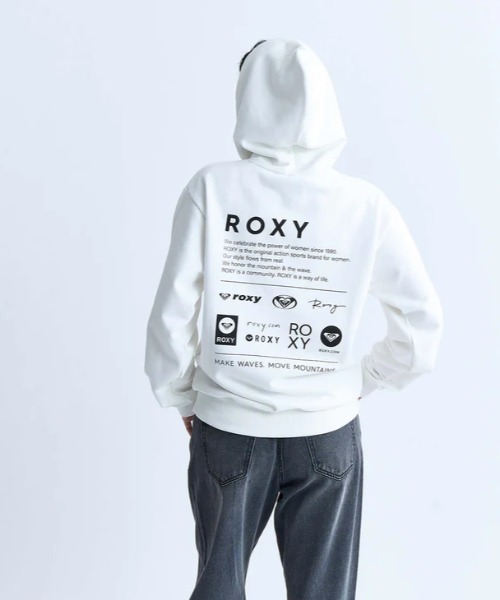 ROXY(ロキシー)の「OUR STYLE FLOW HOODI/ロキシーバックプリントプルオーバーパーカー・フーディー(パーカー・レディース・ブラウン/ホワイト/ブラック/グレー・LARGE/MEDIUM/SMALL/X-LARGE)」の6枚目の写真