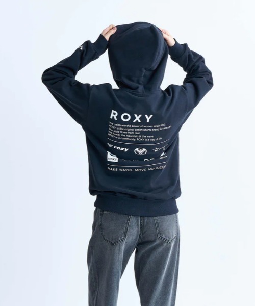 ROXY(ロキシー)の「OUR STYLE FLOW HOODI/ロキシーバックプリントプルオーバーパーカー・フーディー(パーカー・レディース・ブラウン/ホワイト/ブラック/グレー・LARGE/MEDIUM/SMALL/X-LARGE)」の8枚目の写真