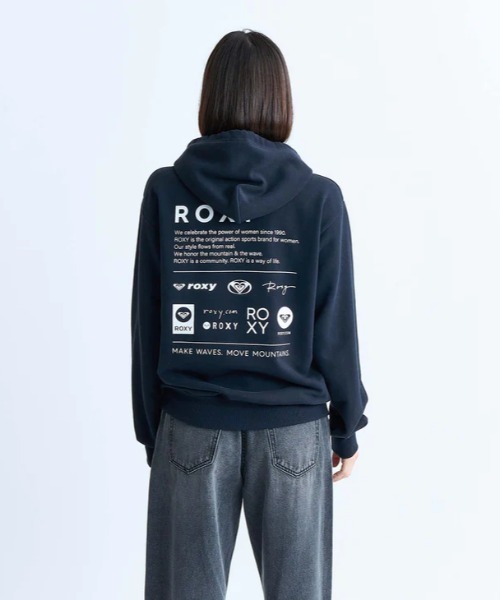 ROXY(ロキシー)の「OUR STYLE FLOW HOODI/ロキシーバックプリントプルオーバーパーカー・フーディー(パーカー・レディース・ブラウン/ホワイト/ブラック/グレー・LARGE/MEDIUM/SMALL/X-LARGE)」の9枚目の写真