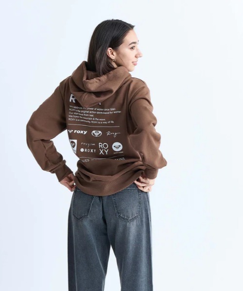 ROXY(ロキシー)の「OUR STYLE FLOW HOODI/ロキシーバックプリントプルオーバーパーカー・フーディー(パーカー・レディース・ブラウン/ホワイト/ブラック/グレー・LARGE/MEDIUM/SMALL/X-LARGE)」の13枚目の写真