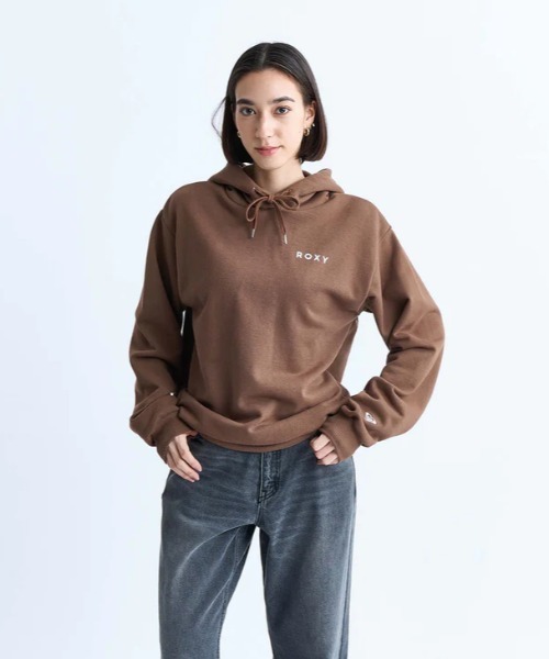 ROXY(ロキシー)の「OUR STYLE FLOW HOODI/ロキシーバックプリントプルオーバーパーカー・フーディー(パーカー・レディース・ブラウン/ホワイト/ブラック/グレー・LARGE/MEDIUM/SMALL/X-LARGE)」の14枚目の写真
