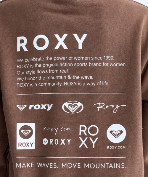 ROXY(ロキシー)の「OUR STYLE FLOW HOODI/ロキシーバックプリントプルオーバーパーカー・フーディー(パーカー・レディース・ブラウン/ホワイト/ブラック/グレー・LARGE/MEDIUM/SMALL/X-LARGE)」の20枚目の写真
