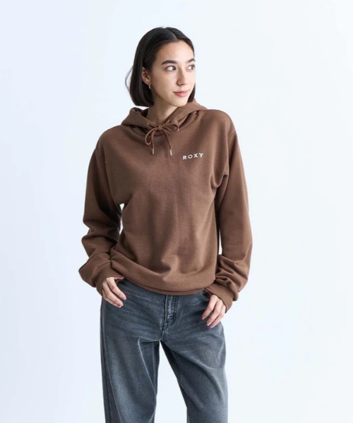 ROXY(ロキシー)の「OUR STYLE FLOW HOODI/ロキシーバックプリントプルオーバーパーカー・フーディー(パーカー・レディース・ブラウン/ホワイト/ブラック/グレー・LARGE/MEDIUM/SMALL/X-LARGE)」の15枚目の写真
