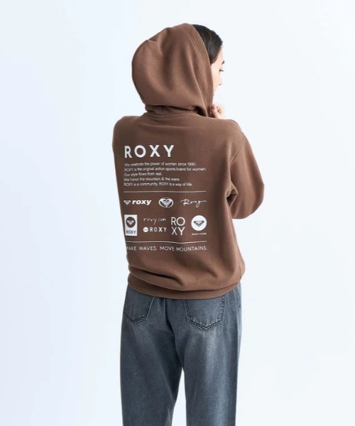 ROXY(ロキシー)の「OUR STYLE FLOW HOODI/ロキシーバックプリントプルオーバーパーカー・フーディー(パーカー・レディース・ブラウン/ホワイト/ブラック/グレー・LARGE/MEDIUM/SMALL/X-LARGE)」の16枚目の写真