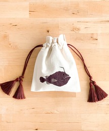 FLAPPER（フラッパー）の「アニマル刺繍巾着ポーチ4（ラッピングキット）」