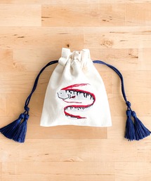 FLAPPER（フラッパー）の「アニマル刺繍巾着ポーチ4（ラッピングキット）」