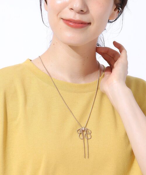 SHOO・LA・RUE（シューラルー）の「◆たれリボンネックレス（ネックレス・レディース・シルバー/シルバー系その他/ゴールド・00）」の7枚目の写真