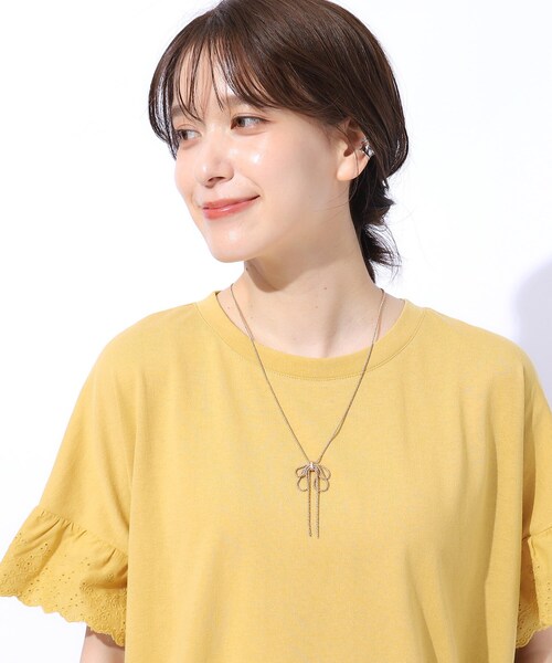 SHOO・LA・RUE（シューラルー）の「◆たれリボンネックレス（ネックレス・レディース・シルバー/シルバー系その他/ゴールド・00）」の8枚目の写真