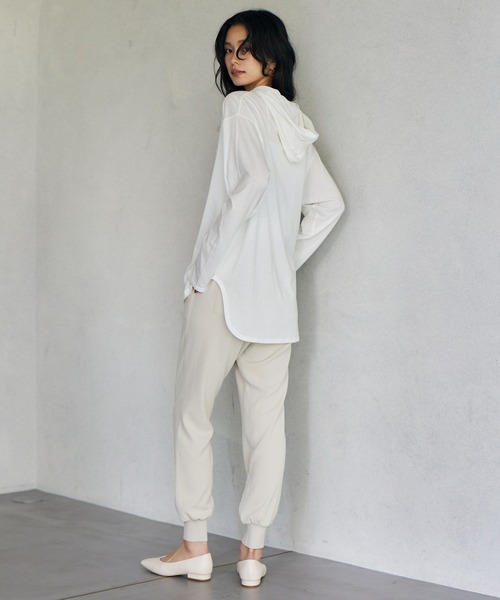 BARNYARDSTORM（バンヤードストーム）の「BARNYARDSTORM / フーディープルオーバー（Tシャツ/カットソー・レディース・ホワイト/グレー/チャコール・FREE）」の8枚目の写真