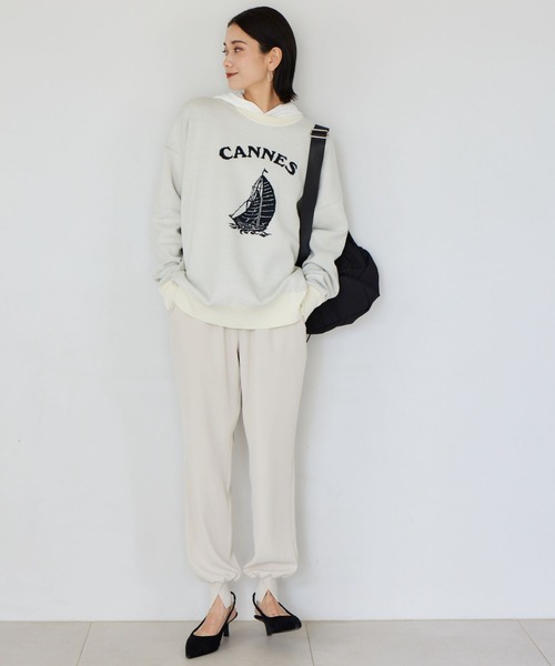 BARNYARDSTORM（バンヤードストーム）の「BARNYARDSTORM / フーディープルオーバー（Tシャツ/カットソー・レディース・ホワイト/グレー/チャコール・FREE）」の9枚目の写真