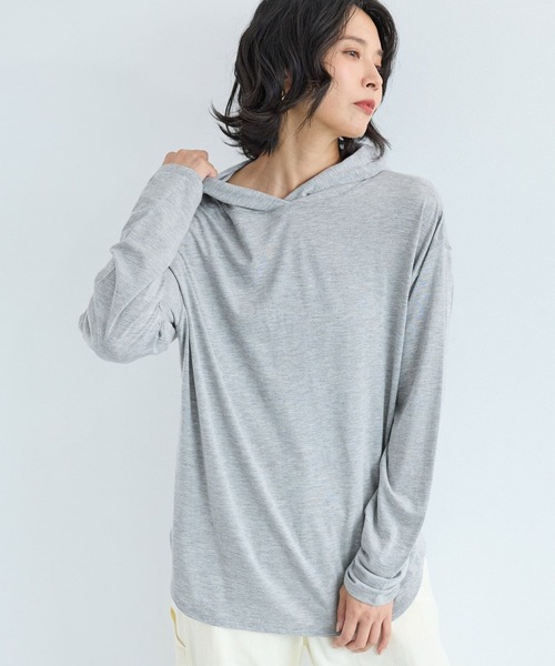 BARNYARDSTORM（バンヤードストーム）の「BARNYARDSTORM / フーディープルオーバー（Tシャツ/カットソー・レディース・ホワイト/グレー/チャコール・FREE）」の11枚目の写真