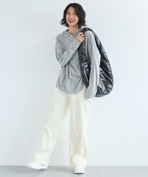 BARNYARDSTORM（バンヤードストーム）の「BARNYARDSTORM / フーディープルオーバー（Tシャツ/カットソー・レディース・ホワイト/グレー/チャコール・FREE）」の14枚目の写真