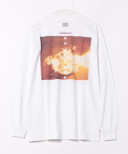 TANGTANG(タンタン)の「【TANGTANG/タンタン】GASATANG SENTIMENTAL TAKIBISM(Tシャツ/カットソー・メンズ・ホワイト・L/M/XL)」の2枚目の写真