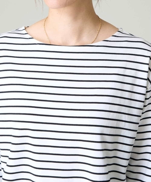 a.v.v(アーヴェヴェ)の「ベーシックボーダーロンT(Tシャツ/カットソー・レディース・アイボリー・42/38/40/36/34)」の14枚目の写真