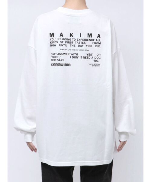 チェンソーマン　マキマ　tシャツ 2XL チェンソーマン Tシャツ 2XLサイズ 白 マキマ アニメT 海外公式