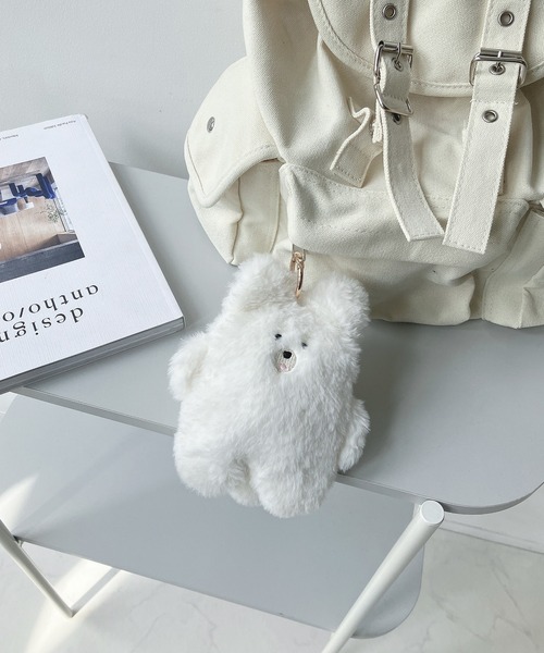 AS KNOW AS plus（アズノゥアズプラス）の「☆スフレアニマルキーリング付きミニポーチ（ポーチ・レディース・B/A/D/C・FREE）」の2枚目の写真