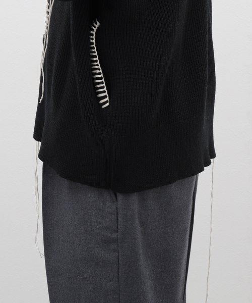 OUAT(オーユーエーティー)の「OUAT(オーユーエーティー) OFFICE CARDIGAN 007026CD(カーディガン/ボレロ・メンズ・ブラック・2)」の3枚目の写真